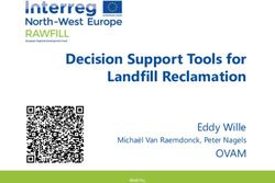 Decision Support Tools for Landfill Reclamation - OVAM Eddy Wille Michaël Van Raemdonck, Peter Nagels