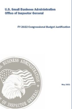 U.S. Small Business Administration Office of Inspector General - FY 2022 Congressional Budget Justification