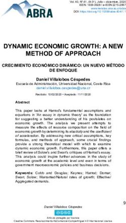 DYNAMIC ECONOMIC GROWTH: A NEW METHOD OF APPROACH