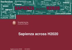 Sapienza across H2020 - Sapienza Università di Roma