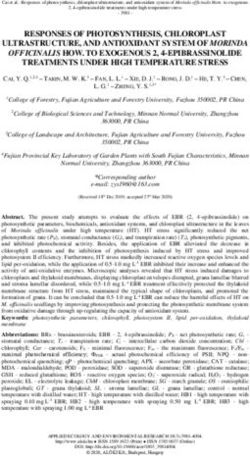 RESPONSES OF PHOTOSYNTHESIS, CHLOROPLAST ULTRASTRUCTURE, AND ANTIOXIDANT SYSTEM OF MORINDA