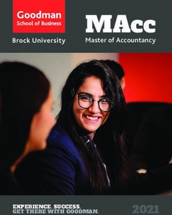 MAcc Master of Accountancy - EXPERIENCE. SUCCESS. GET THERE WITH GOODMAN - Brock University