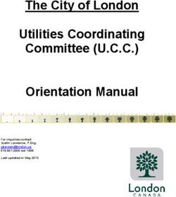 The City of London Utilities Coordinating Committee (U.C.C.) Orientation Manual - For inquiries contact: Justin Lawrence, P.Eng ...