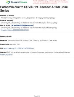 Parosmia due to COVID-19 Disease: A 268 Case Series - Research Square