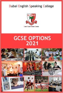 GCSE OPTIONS 2021 - Dubai English Speaking College - Dubai English Speaking School
