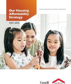 Our Housing Affordability Strategy 2021-2025 - CMHC