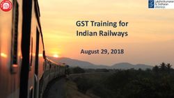 GST Training for Indian Railways - August 29, 2018