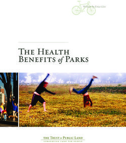 The Health Benefits of Parks - Written by Erica Gies