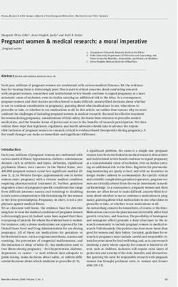 Pregnant women & medical research: a moral imperative