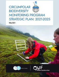 CIRCUMPOLAR BIODIVERSITY MONITORING PROGRAM STRATEGIC PLAN: 2021-2025 - May 2021