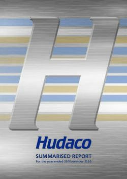 SUMMARISED REPORT - Hudaco Industries