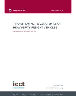 TRANSITIONING TO ZERO-EMISSION HEAVY-DUTY FREIGHT VEHICLES - WHITE PAPER SEPTEMBER 2017