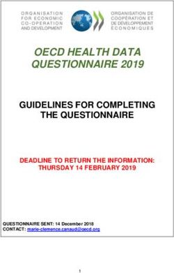 OECD HEALTH DATA QUESTIONNAIRE 2019 - GUIDELINES FOR COMPLETING THE ...