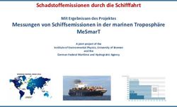 Schadstoffemissionen durch die Schifffahrt Messungen von Schiffsemissionen in der marinen Troposphäre - HNEE