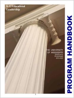 K-12 Educational Leadership ' - THE UNIVERSITY OF MISSISSIPPI - Ole Miss School of Education