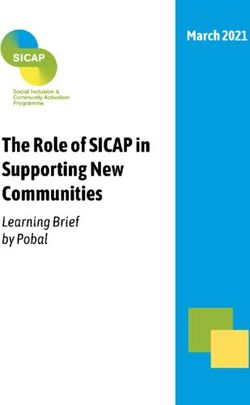 NEW COMMUNITIES - LEARNING BRIEF - THE ROLE OF SICAP IN SUPPORTING NEW COMMUNITIES - Louth Leader Partnership
