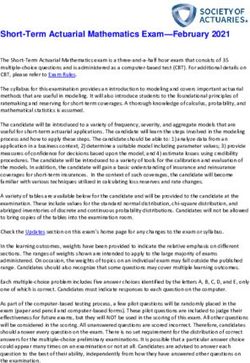 Short-Term Actuarial Mathematics Exam-February 2021 - SOA.org