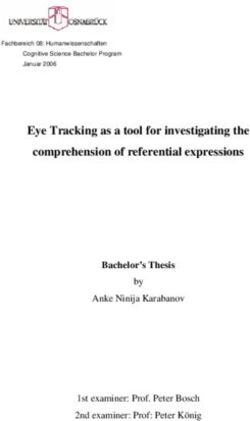 Eye Tracking as a tool for investigating the comprehension of referential expressions