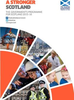 A STRONGER SCOTLAND THE GOVERNMENT'S PROGRAMME FOR SCOTLAND 2015-16 - THESCOTTISHGOVERNMENT @SCOTGOV WWW.GOV.SCOT