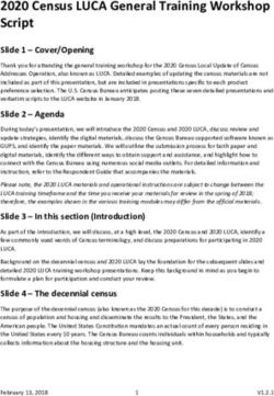 2020 Census LUCA General Training Workshop Script