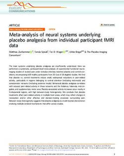 Meta-analysis of neural systems underlying placebo analgesia from individual participant fMRI data - Nature