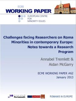 ANNABEL TREMLETT & AIDAN MCGARRY - CHALLENGES FACING RESEARCHERS ON ROMA MINORITIES IN CONTEMPORARY EUROPE: NOTES TOWARDS A RESEARCH PROGRAM