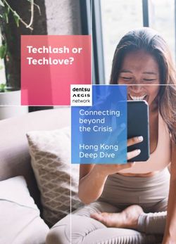 Techlash or Techlove? - Connecting beyond the Crisis Hong Kong Deep Dive