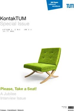 KontakTUM Special Issue - Please, Take a Seat! A Jubilee Interview Issue - TUM Alumni