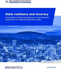 State resilience and recovery - STRATEGIES TO REDUCE INEQUALITY AND PROMOTE PROSPERITY BY CREATING BETTER PLACES - Brookings Institution