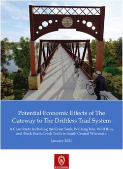 Potential Economic Effects of The Gateway to The Driftless Trail System - A Case Study Including the Great Sauk, Walking Iron, Wolf Run, and Black ...