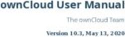 OWNCLOUD USER MANUAL THE OWNCLOUD TEAM - VERSION 10.3, MAY 13, 2020 - OWNCLOUD DOCUMENTATION