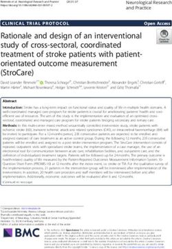 Rationale and design of an interventional study of cross-sectoral, coordinated treatment of stroke patients with patient-orientated outcome ...
