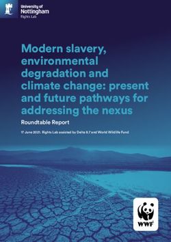 Modern slavery, environmental degradation and climate change: present and future pathways for addressing the nexus - Roundtable Report
