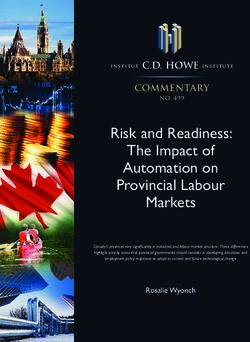Risk and Readiness: The Impact of Automation on Provincial Labour Markets - Le Devoir