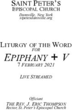 EPIPHANY + V LITURGY OF THE WORD - SAINT PETER'S - St. Peter's Dansville