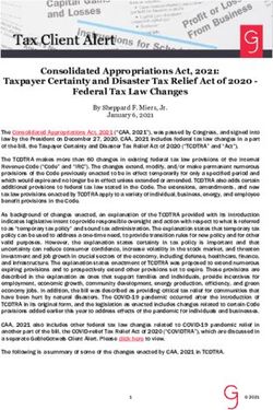 Consolidated Appropriations Act, 2021: Taxpayer Certainty and Disaster Tax Relief Act of 2020 - Consolidated Appropriations Act, 2021 ...