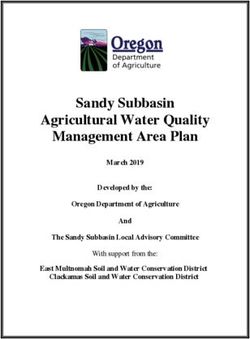 Sandy Subbasin Agricultural Water Quality Management Area Plan