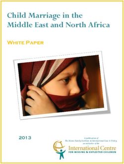 Child Marriage in the Middle East and North Africa - White Paper 2013