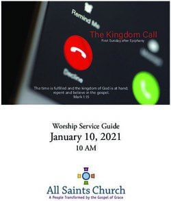 January 10, 2021 Worship Service Guide - The Kingdom Call - All Saints Church