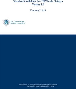Standard Guidelines for CBP/Trade Outages Version 1.0 - US Customs and Border Protection
