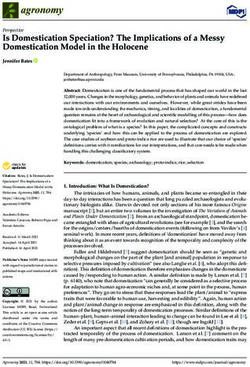 Is Domestication Speciation? The Implications of a Messy Domestication Model in the Holocene - MDPI