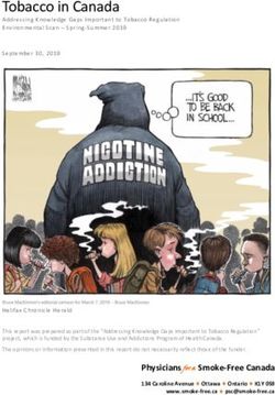 Tobacco in Canada - Physicians for a Smoke-Free Canada