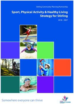 Sport, Physical Activity & Healthy Living Strategy for Stirling 2018 - 2027 - Somewhere everyone can thrive
