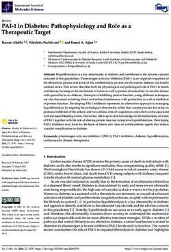 PAI-1 in Diabetes: Pathophysiology and Role as a Therapeutic Target - MDPI