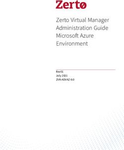 Zerto Virtual Manager Administration Guide Microsoft Azure Environment - Rev01 July 2021 ZVR-ADVAZ-9.0