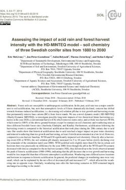 Assessing the impact of acid rain and forest harvest intensity with the HD-MINTEQ model - soil chemistry of three Swedish conifer sites from 1880 ...