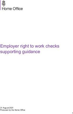Employer right to work checks supporting guidance - 31 August 2021 Produced by the Home Office 1 - GOV.UK