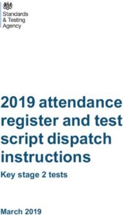 2019 attendance register and test script dispatch instructions - Key stage 2 tests
