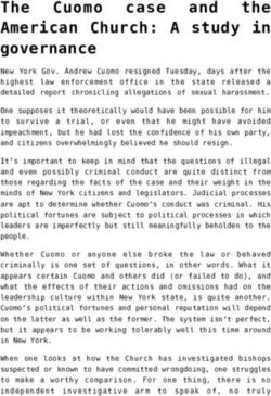 The Cuomo case and the American Church: A study in governance