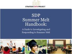 SDP Summer Melt Handbook: A Guide to Investigating and Responding to Summer Melt
